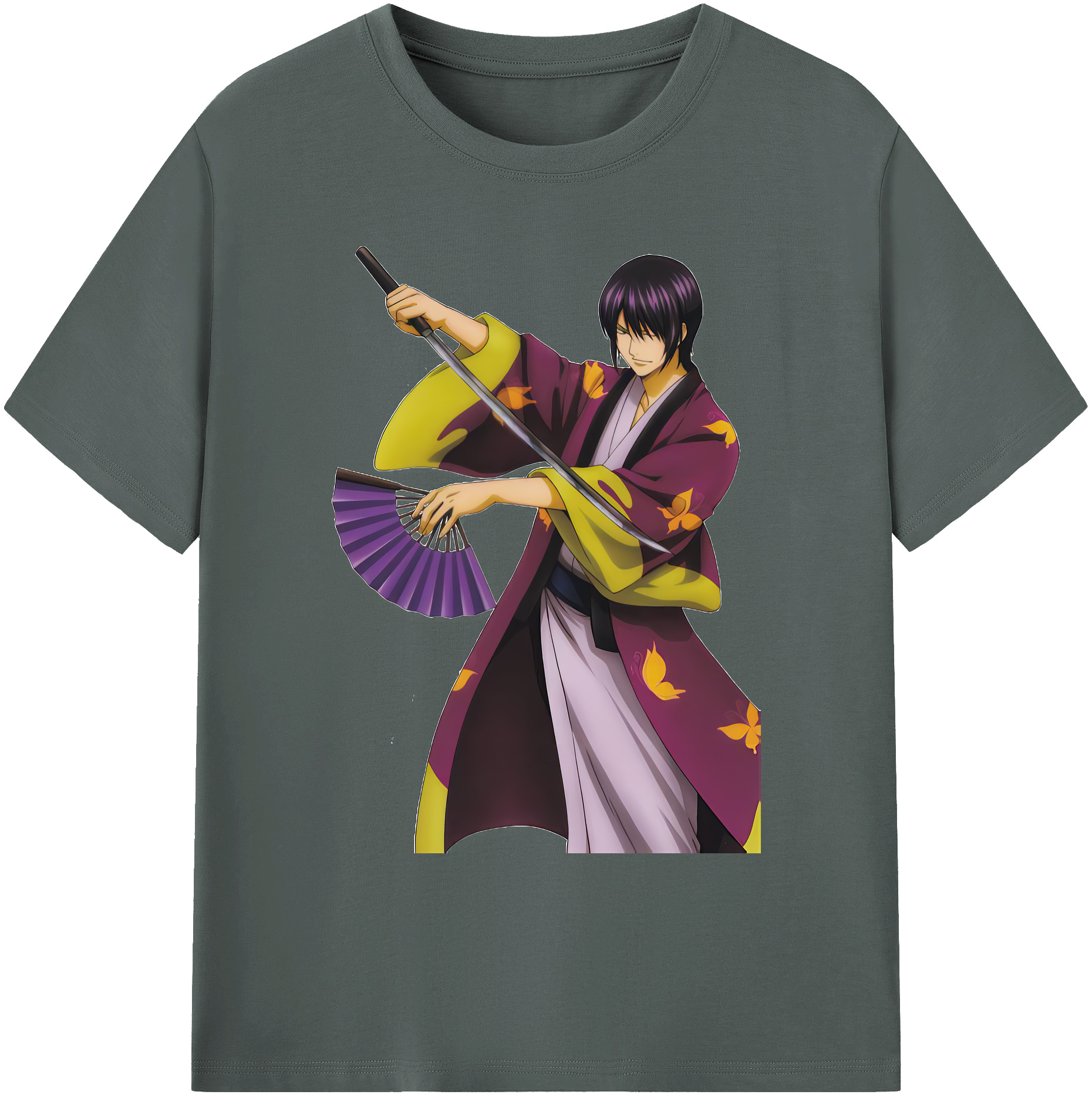 （画像用） ぎんたま 坂田銀時（さかたぎんとき） 神楽 志村新八（しむら しんぱち） GINTAMA Sakata Gintoki Kagura Shimura Shinpachi 綿100％ メンズ半袖Tシャツ｜肌触りやわらか＆通気性